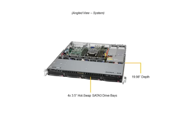 SUPERMICRO UP SuperServer SYS-510P-MR (SYS-510P-MR) - imagine 2