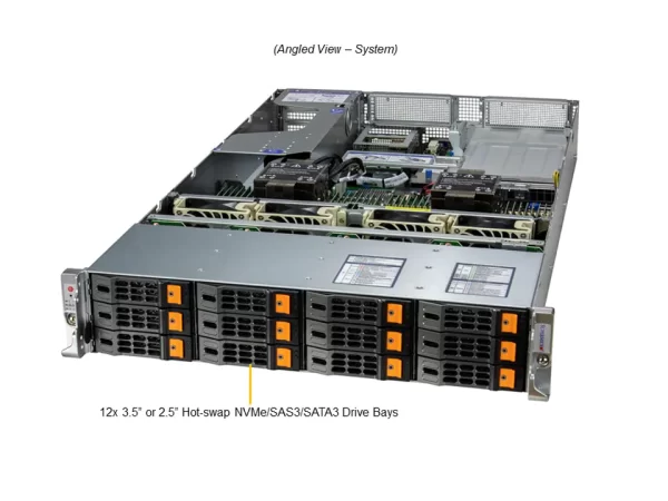 SUPERMICRO Hyper SuperServer SYS-620H-TN12R (SYS-620H-TN12R) - imagine 2