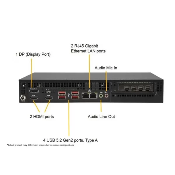 Supermicro SYS-E300-12C Compact 1U IOT/Embedded System (SYS-E300-12C) - imagine 5