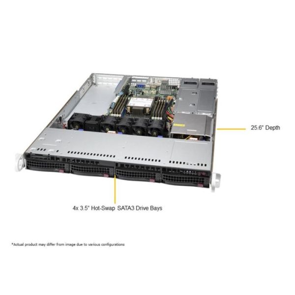 Supermicro SYS-510P-WTR 1U Rackmount WIO SuperServer (SYS-510P-WTR) - imagine 2