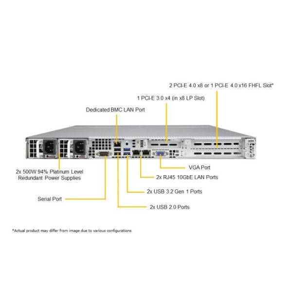 Supermicro SYS-510T-WTR 1U Rackmount UP SuperServer (SYS-510T-WTR) - imagine 3