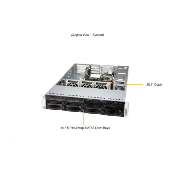 Supermicro SYS-520P-WTR-EU 2U Rackmount WIO SuperServer (SYS-520P-WTR-EU) - imagine 2
