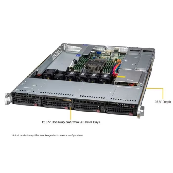 Supermicro SYS-511E-WR 1U Rackmount X13 WIO SuperServer (SYS-511E-WR) - imagine 2