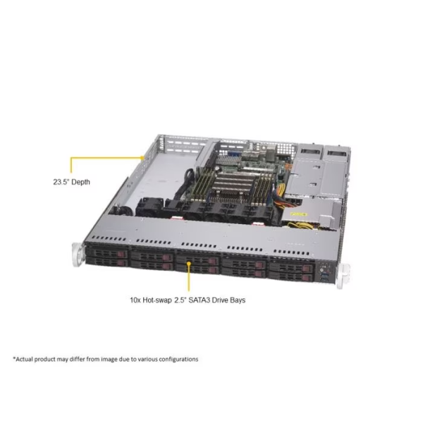 Supermicro AS -1114S-WTRT-EU 1U Rackmount WIO SuperServer (AS -1114S-WTRT-EU) - imagine 2