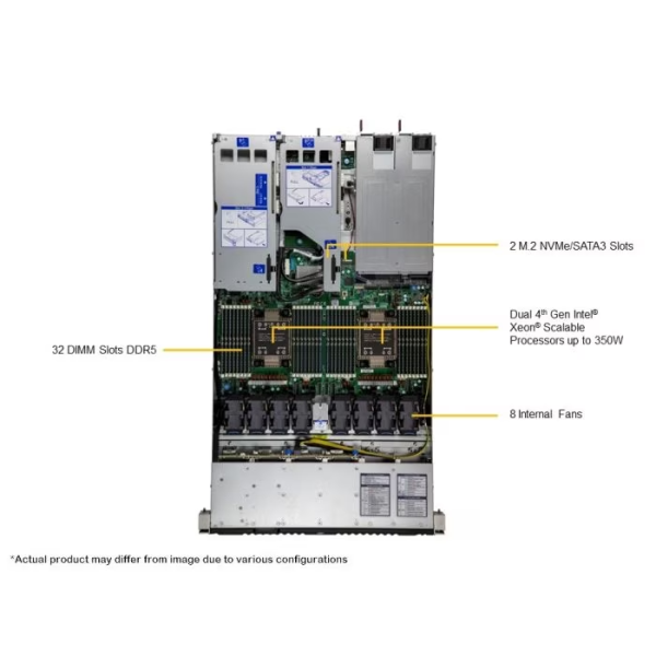 Supermicro SYS-121H-TNR 1U Rackmount X13 Hyper SuperServer (SYS-121H-TNR) - imagine 5