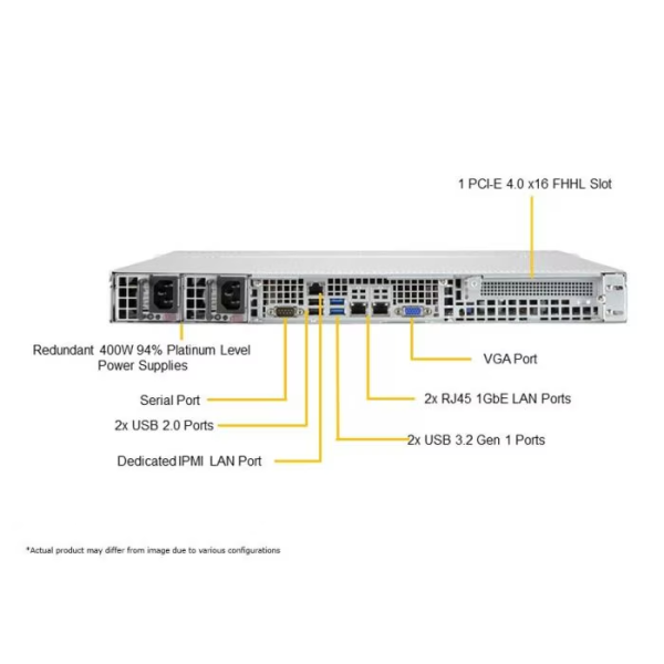 Supermicro SYS-510P-MR-EU 1U Rackmount Mainstream SuperServer (SYS-510P-MR-EU) - imagine 4