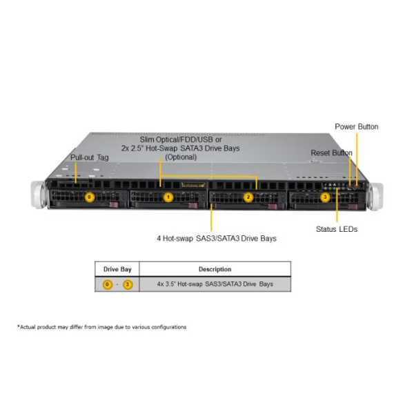 Supermicro SYS-510T-MR-EU 1U Rackmount Mainstream SuperServer (SYS-510T-MR-EU) - imagine 4