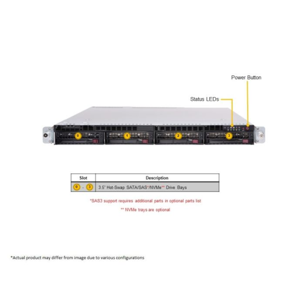 Supermicro AS -1024US-TRT 1U Rackmount Ultra SuperServer (AS -1024US-TRT) - imagine 4