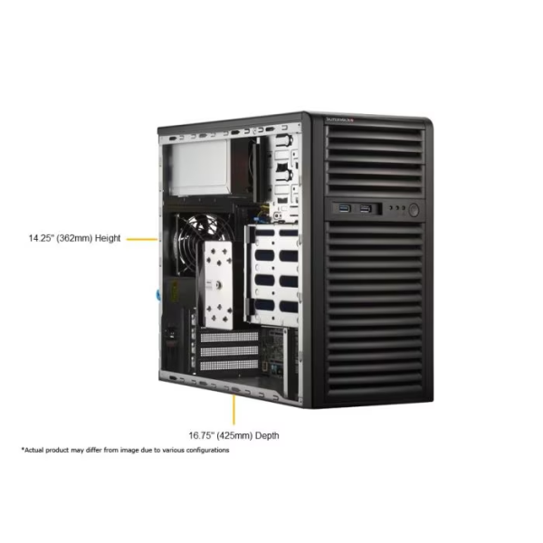 Supermicro AS -3015A-I Mini-Tower H13 Mainstream Workstation (AS -3015A-I) - imagine 2