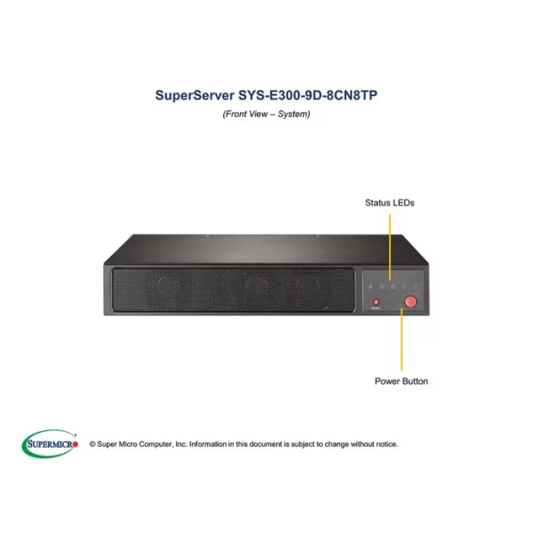 Supermicro SYS-E300-9D-8CN8TP Compact IOT System (SYS-E300-9D-8CN8TP) - imagine 2