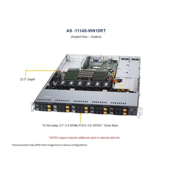 Supermicro AS -1114S-WN10RT-EU 1U Rackmount WIO SuperServer (AS -1114S-WN10RT-EU) - imagine 4