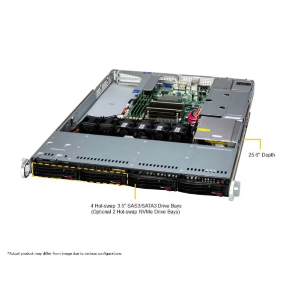 Supermicro SYS-511R-W 1U Rackmount X13 WIO SuperServer (SYS-511R-W) - imagine 2