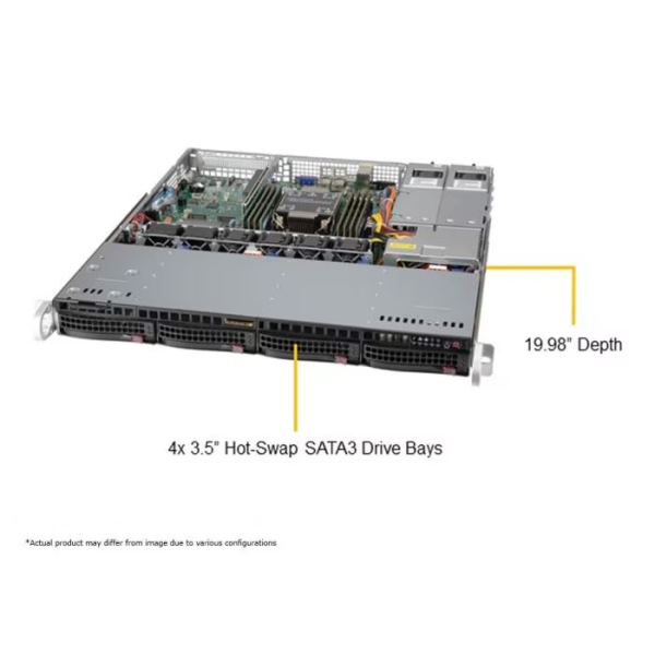 Supermicro SYS-510P-MR-EU 1U Rackmount Mainstream SuperServer (SYS-510P-MR-EU) - imagine 2