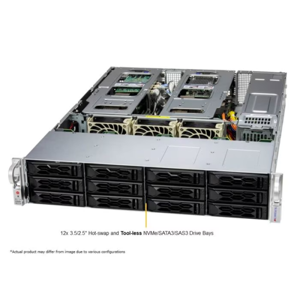 Supermicro SYS-621C-TN12R 2U Rackmount X13 CloudDC SuperServer (SYS-621C-TN12R) - imagine 2
