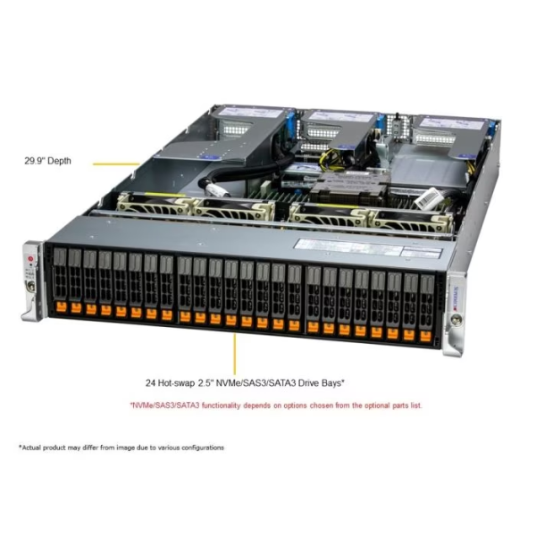 Supermicro AS -2115HS-TNR 2U Rackmount H13 Hyper SuperServer (AS -2115HS-TNR) - imagine 2