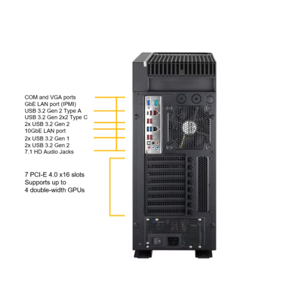 Supermicro AS -5014A-TT Full-Tower SuperWorkstation (AS -5014A-TT) - imagine 2