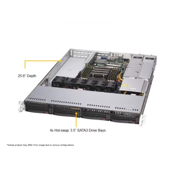 Supermicro AS -1014S-WTRT-EU 1U Rackmount WIO SuperServer (AS -1014S-WTRT-EU) - imagine 2