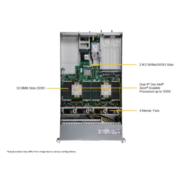Supermicro SYS-221H-TNR 2U Rackmount X13 Hyper SuperServer (SYS-221H-TNR) - imagine 5