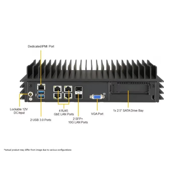 Supermicro SYS-E302-12D-8C Fanless IOT/Embedded System (SYS-E302-12D-8C) - imagine 4