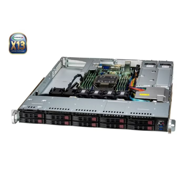 Supermicro SYS-111E-WR 1U Rackmount X13 WIO SuperServer (SYS-111E-WR)