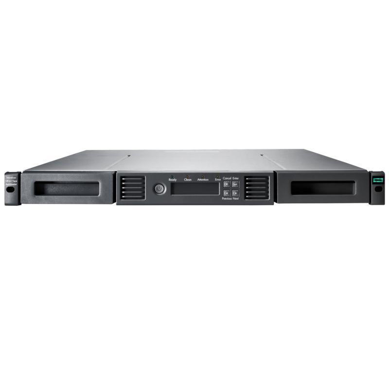 HPE Storage MSL 1/8 Tape Autoloader 1x MSL LTO-8 SAS Drive 5x LTO-8 30TB Data Cartridges (P77035-B25)