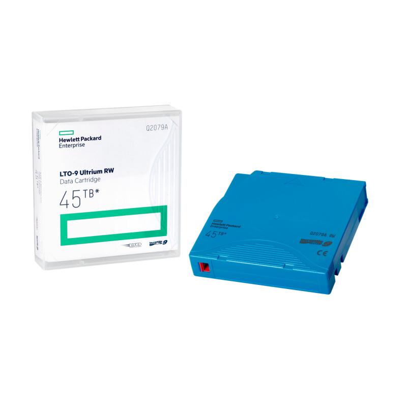 HPE LTO-9 Ultrium 45TB RW Non Custom Labeled 20 Data Cartridges with Cases (Q2079AN)