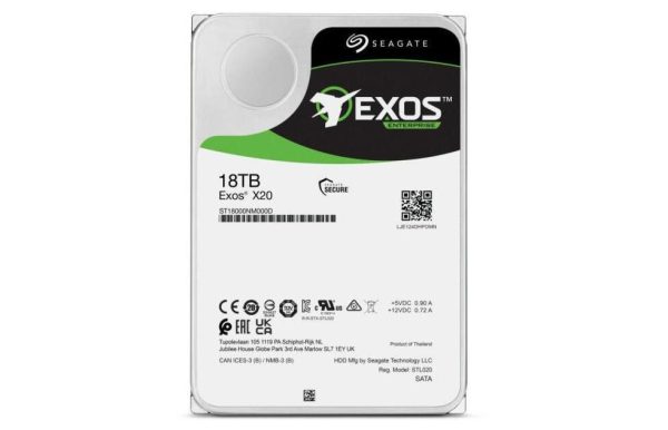 HDD intern Seagate, Exos X20, 3.5", 18TB, SATA3, 7200 RPM, 256MB (ST18000NM003D)