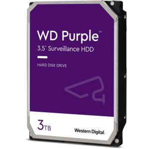 HDD Surveillance  WD , Purple 3TB 64MB 5400RPM SATA III (WD33PURZ)