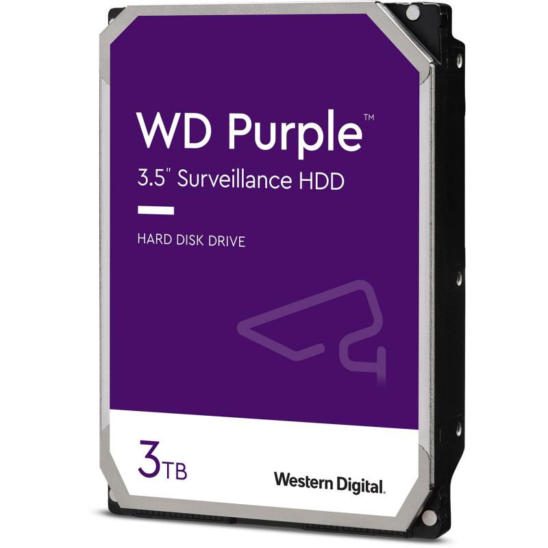 HDD Surveillance  WD , Purple 3TB 64MB 5400RPM SATA III (WD33PURZ)