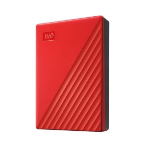 HDD Extern WD My Passport, 4TB, rosu, USB 3.2 (WDBPKJ0040BRD-WESN)