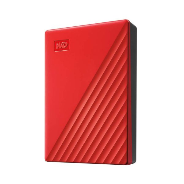 HDD Extern WD My Passport, 4TB, rosu, USB 3.2 (WDBPKJ0040BRD-WESN)