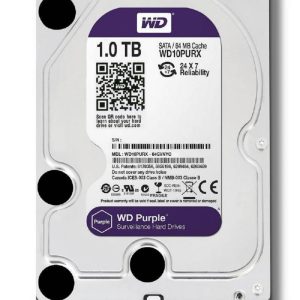 HDD Surveillance WD Purple, 1TB, 5400RPM, SATA III (WD10PURZ)