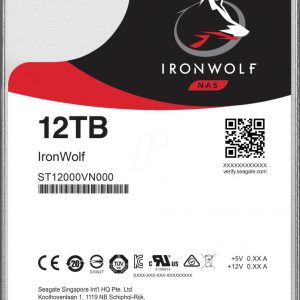 HDD Seagate IronWolf 12TB SATA-III 7200RPM 256MB (ST12000VN0008)