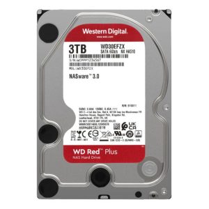 HDD WD Red Plus 3TB SATA-III 5400RPM 128MB (WD30EFZX)