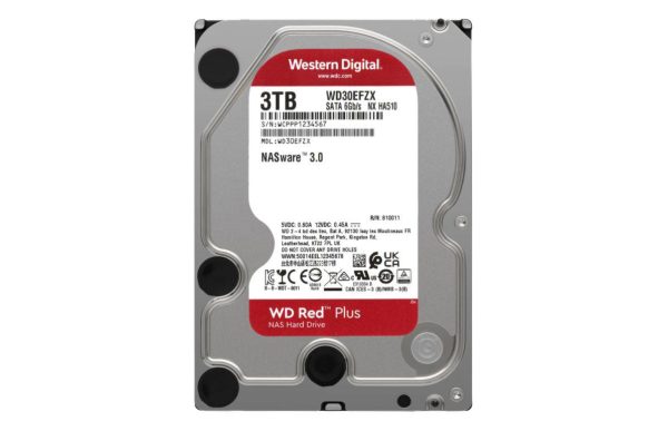 HDD WD Red Plus 3TB SATA-III 5400RPM 128MB (WD30EFZX)