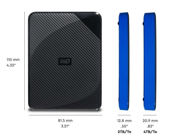 HDD Extern WD Gaming drive PS4, 4TB, negru, USB 3.0 (WDBM1M0040BBK-WESN)