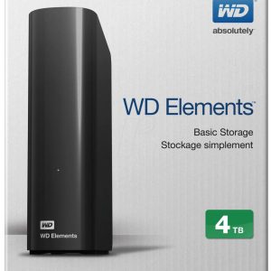 HDD Extern  WD Elements, 4TB, 3.5", negru, USB 3.0 (WDBWLG0040HBK)