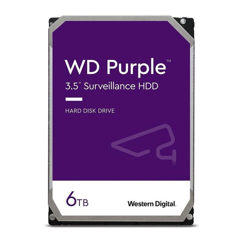 HDD Surveillance WD Purple 6TB SATA-III 5640RPM 256MB (WD64PURZ)
